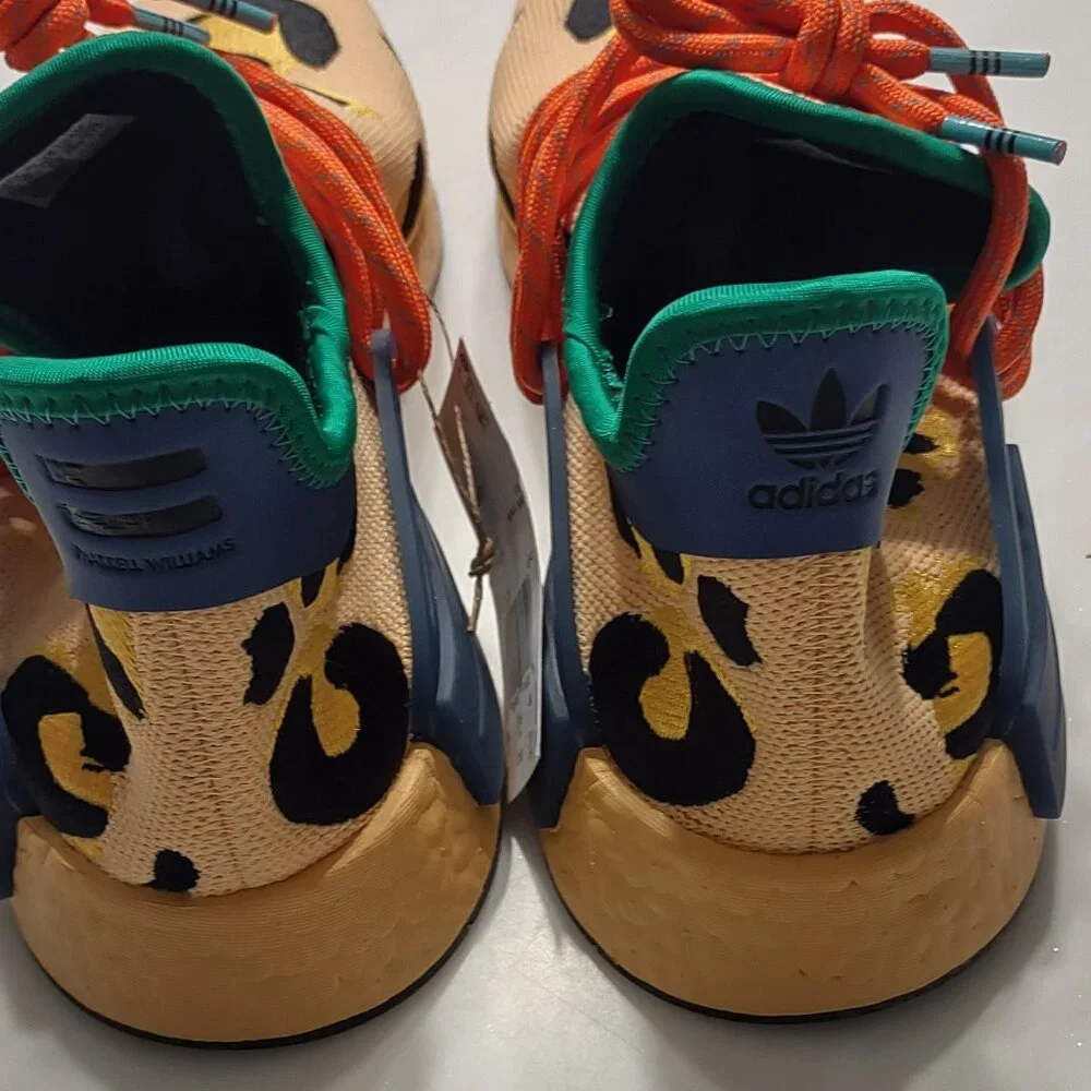NWT Adidas NMD Hu Pharrell Animal Print Leopard Pulse Amber